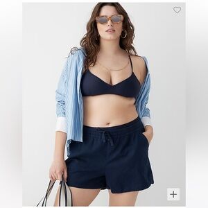 J Crew Navy Blue French Bikini Swimsuit